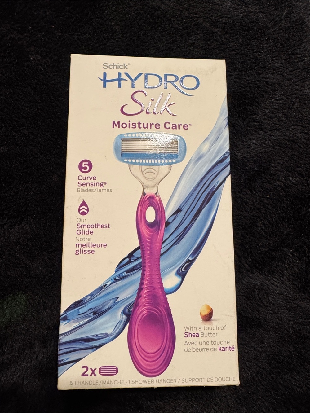 chic Hydro Silk Moisture Care Kids Razor - Purple and Blue